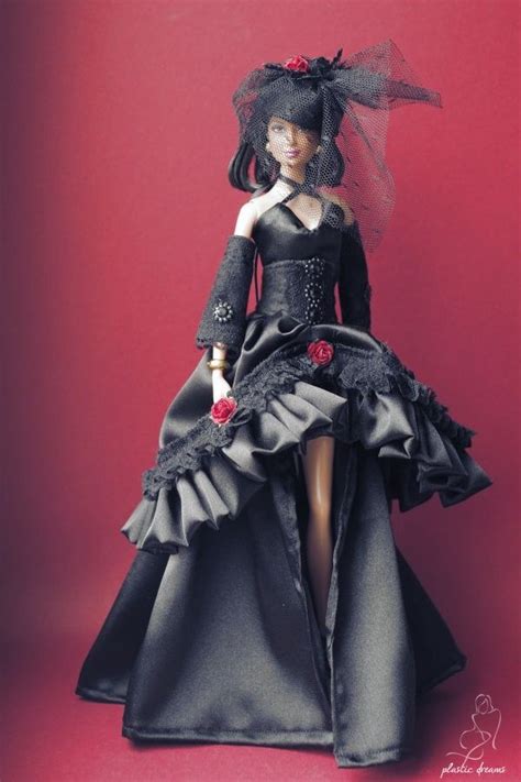 goth barbie outfit|goth barbie black dress.